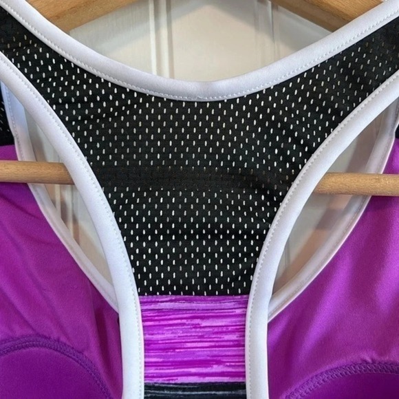 Zeroxposur swimsuit one piece women's size large NWT Purple black white gray - Picture 9 of 9